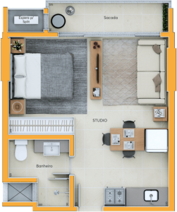 STUDIO 33m²