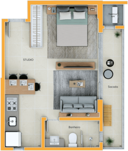 STUDIO 38m²