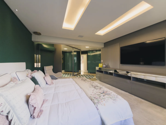 Apartamento de Luxo Mobiliado no Michel – 3 Suítes e 2 Garagens